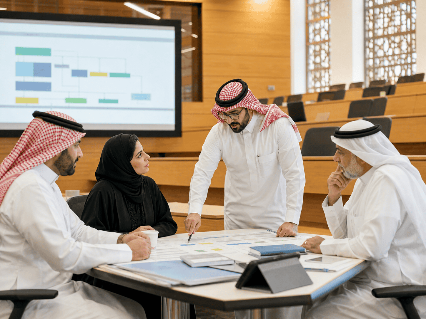 قيادات أكاديمية تراجع خطة البرامج والمناهج